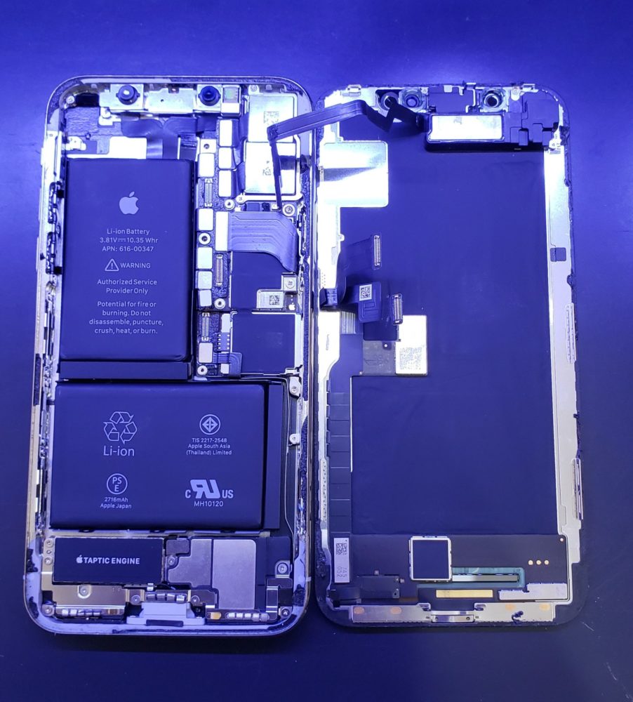 iPhoneX　ゴーストタッチ　液晶漏れ