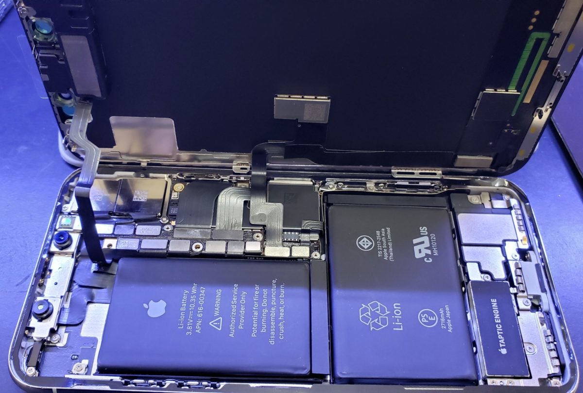 iPhoneX　ゴーストタッチ　液晶漏れ