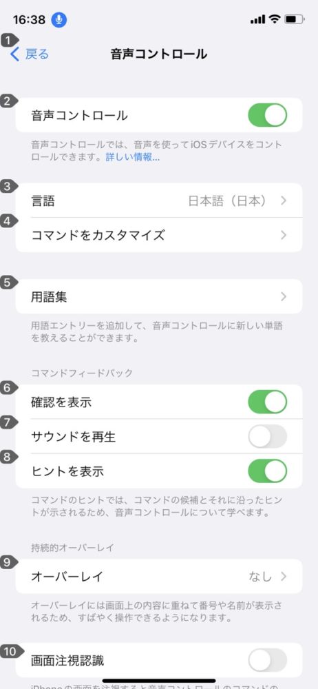 iphone 音声 コントロール 勝手 に
