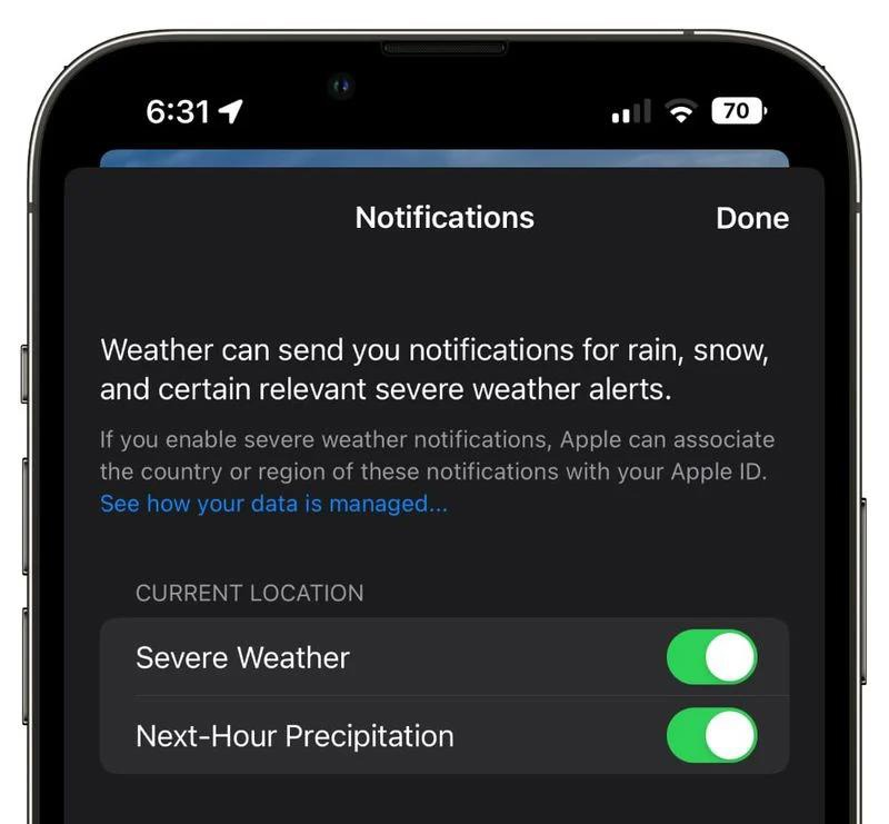 iPhone   自带天气软件新变化
