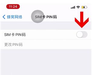 iPhone SIM卡设置密码